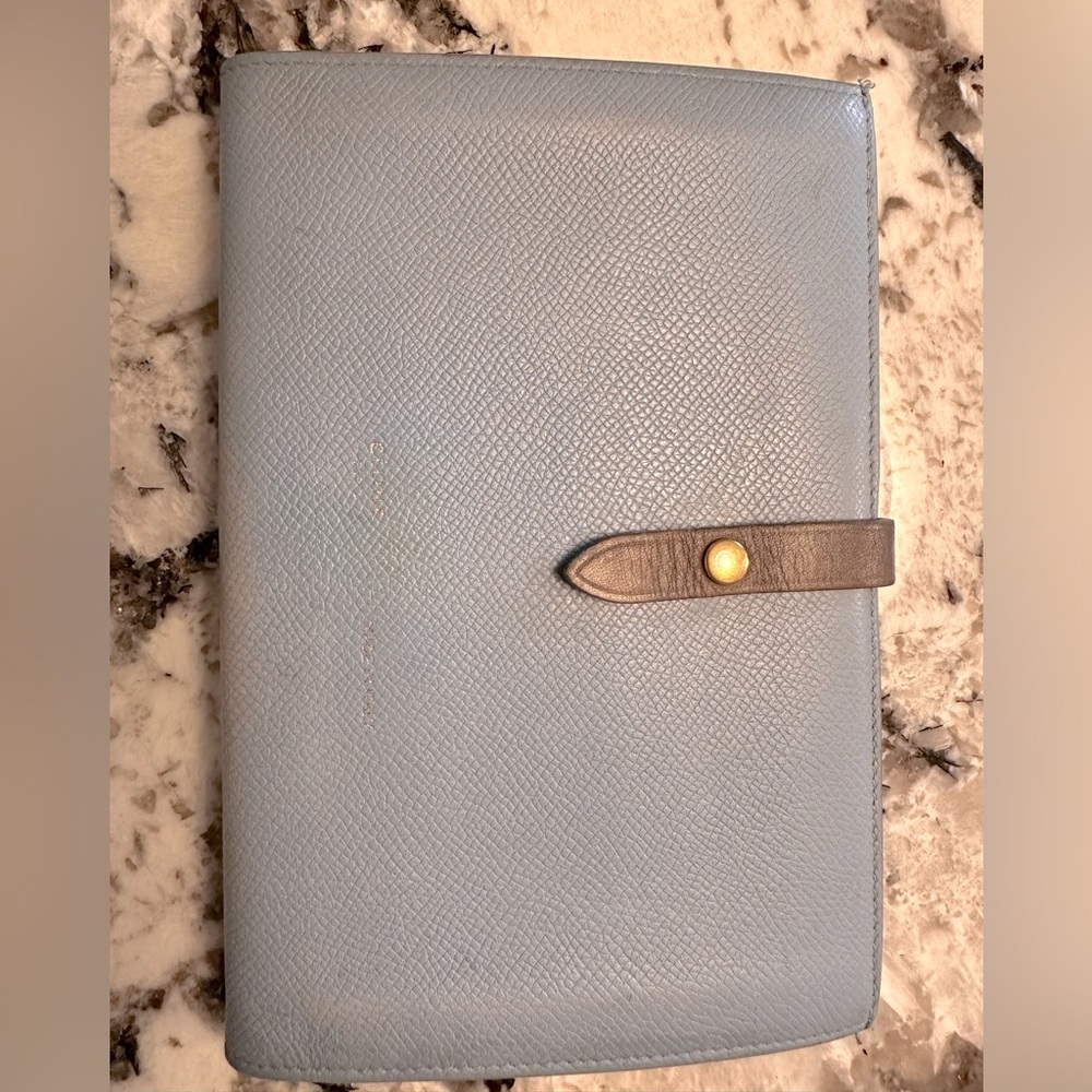 Celine Strap Wallet Light Blue